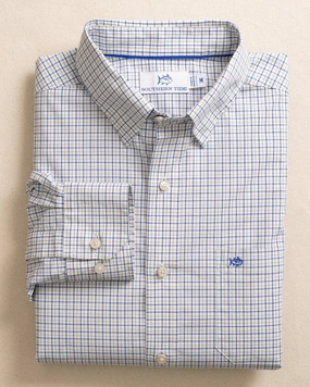 Fashion Comfort Fashion Basic Southern Tide Charleston Balfour Plaid Long Sleeve Sport Shirt