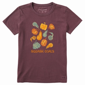 Women's Squash Goals Short Sleeve Crusher Tee Long sleeved warmth
