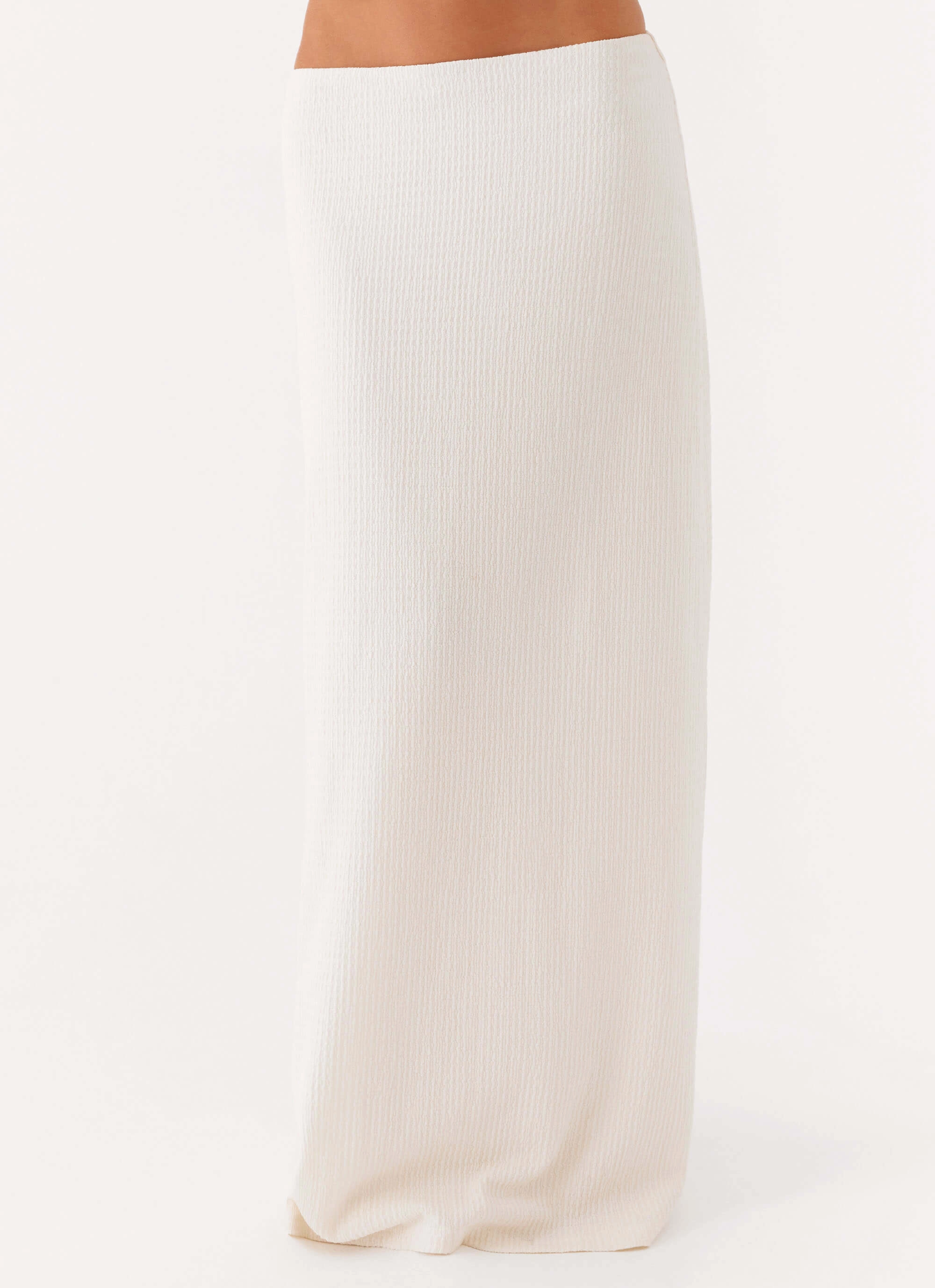 Shopping Trip Tatum Low Rise Maxi Skirt - Ivory