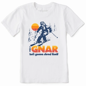 Chilly Weather Style Men's masculinity Kids The Gnar Isn't Gonna Shred Itself Short Sleeve Crusher Tee
