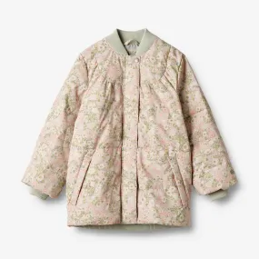 Summer Puffer Jacket Lola - sea salt roses Silk Swim