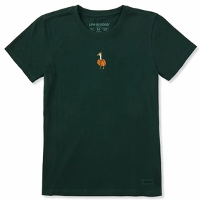 Athletic Comfort Wear Women's Pumpkin Goose Short Sleeve Crusher Tee