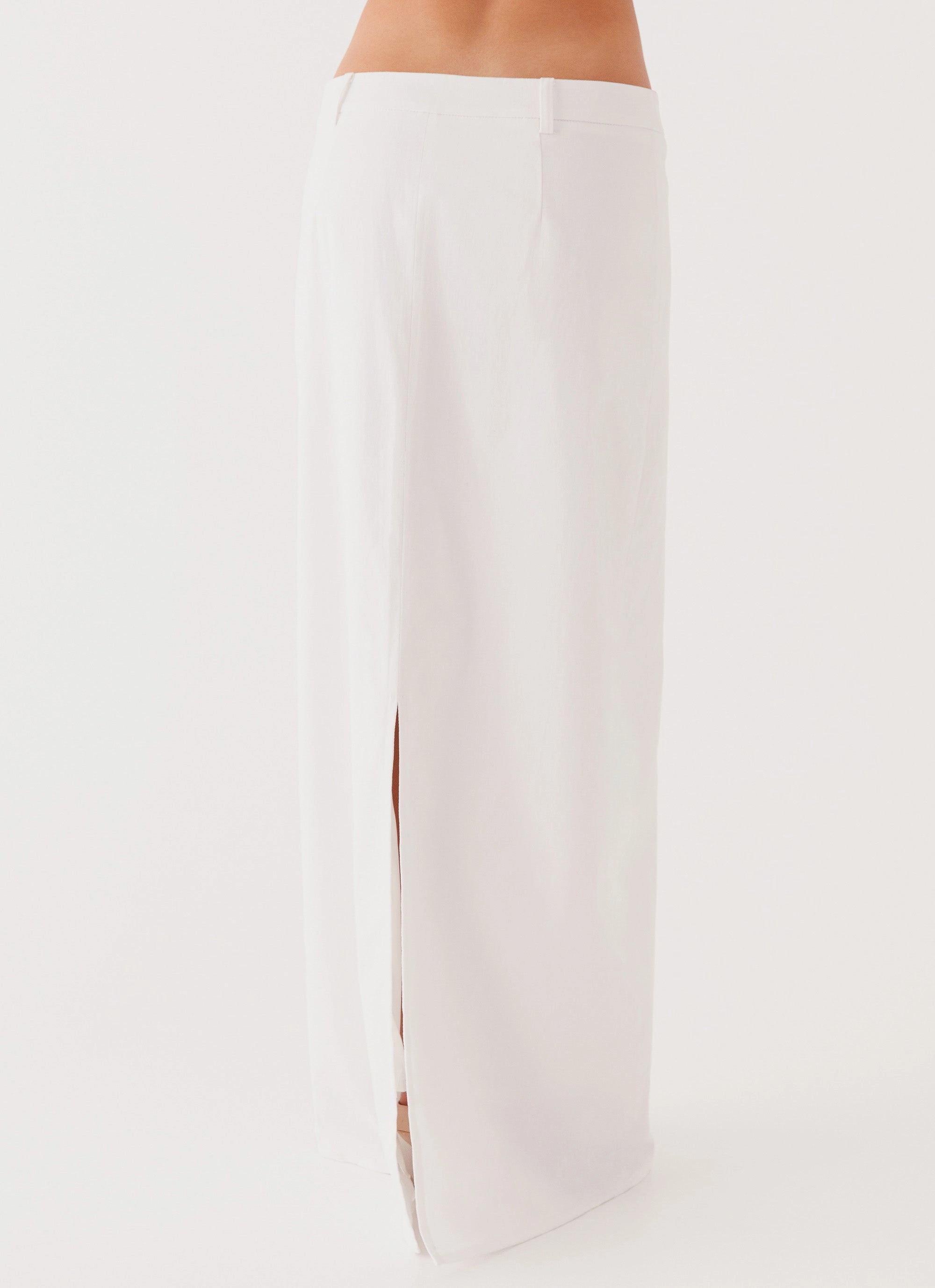 natural fiber Jaslyn Maxi Skirt - White