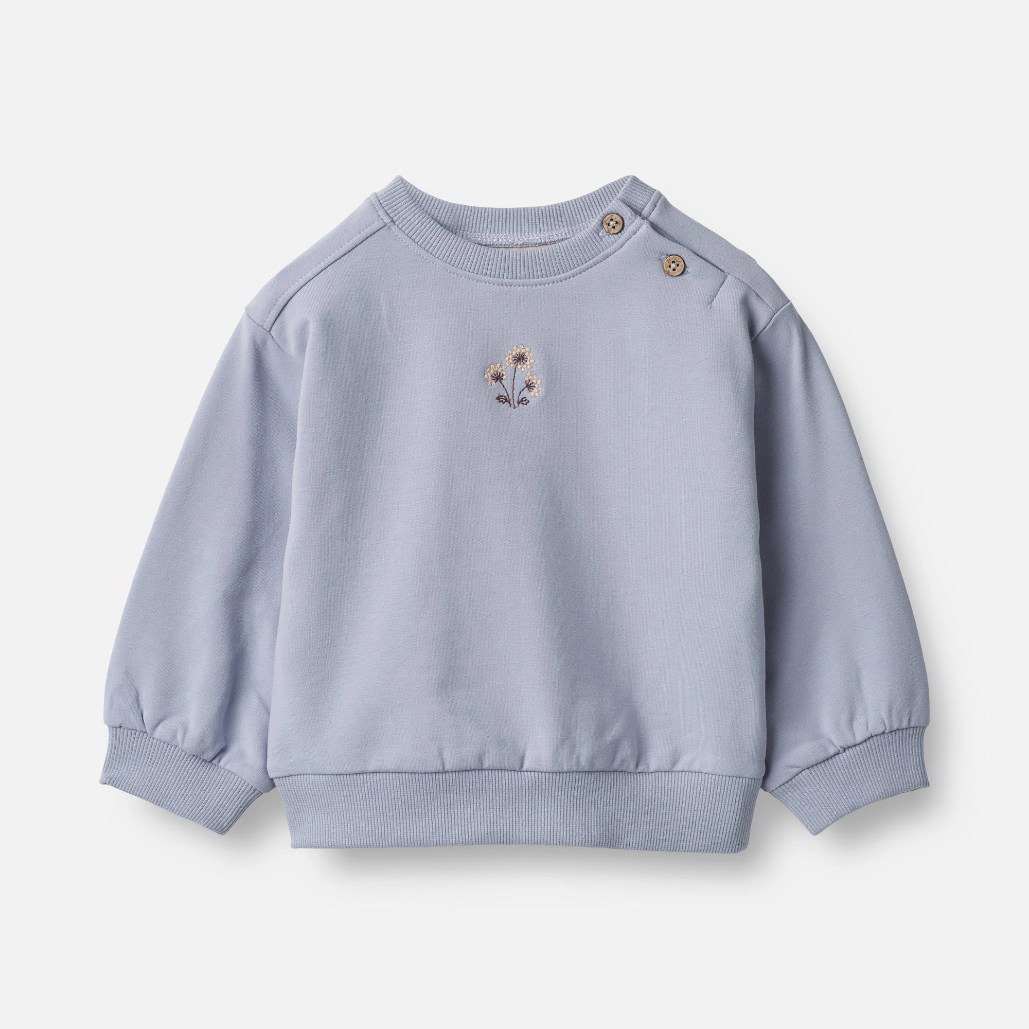 suitable for gifts Chilly Day Outfit Sweatshirt Eliza Embroidery | Baby - ice purple