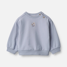 Smart Design Sweatshirt Eliza Embroidery | Baby - ice purple