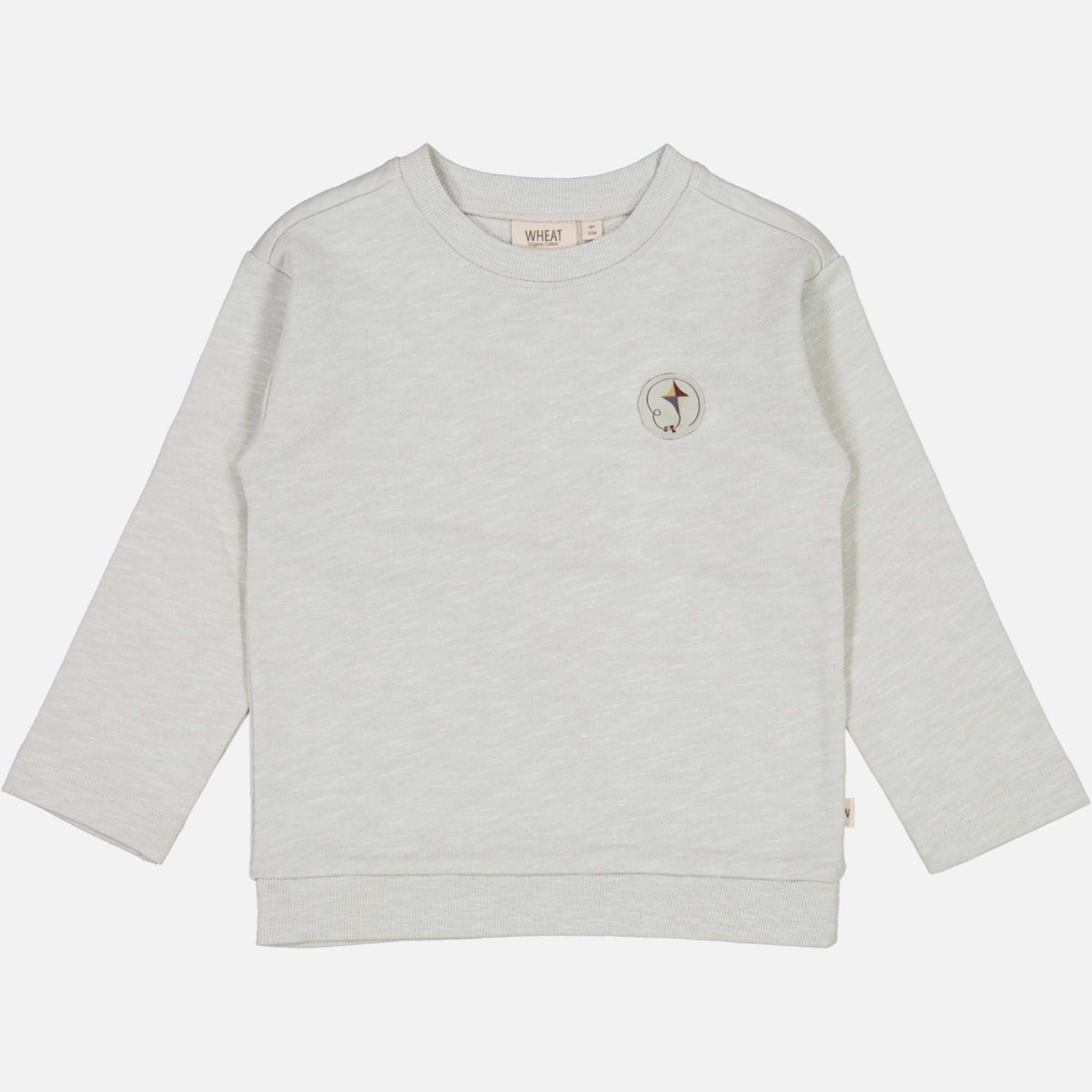 Sweatshirt Kite Badge - highrise Soft Touch Fabric Chambray