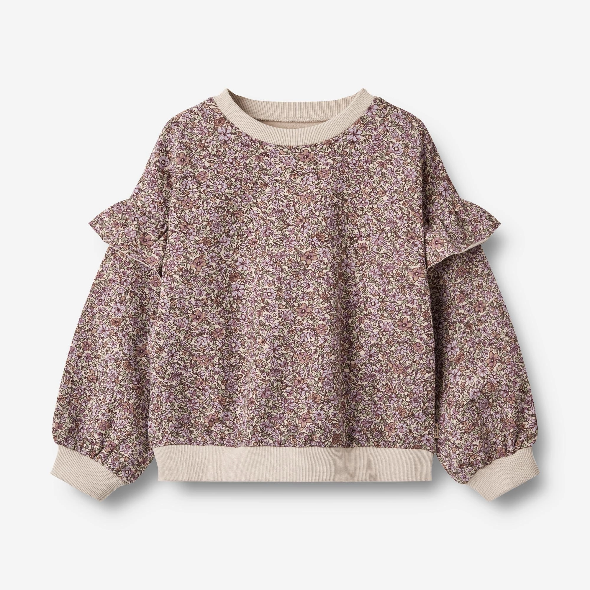 Cozy Basics Sweatshirt L/S Lulle - lilac flowers