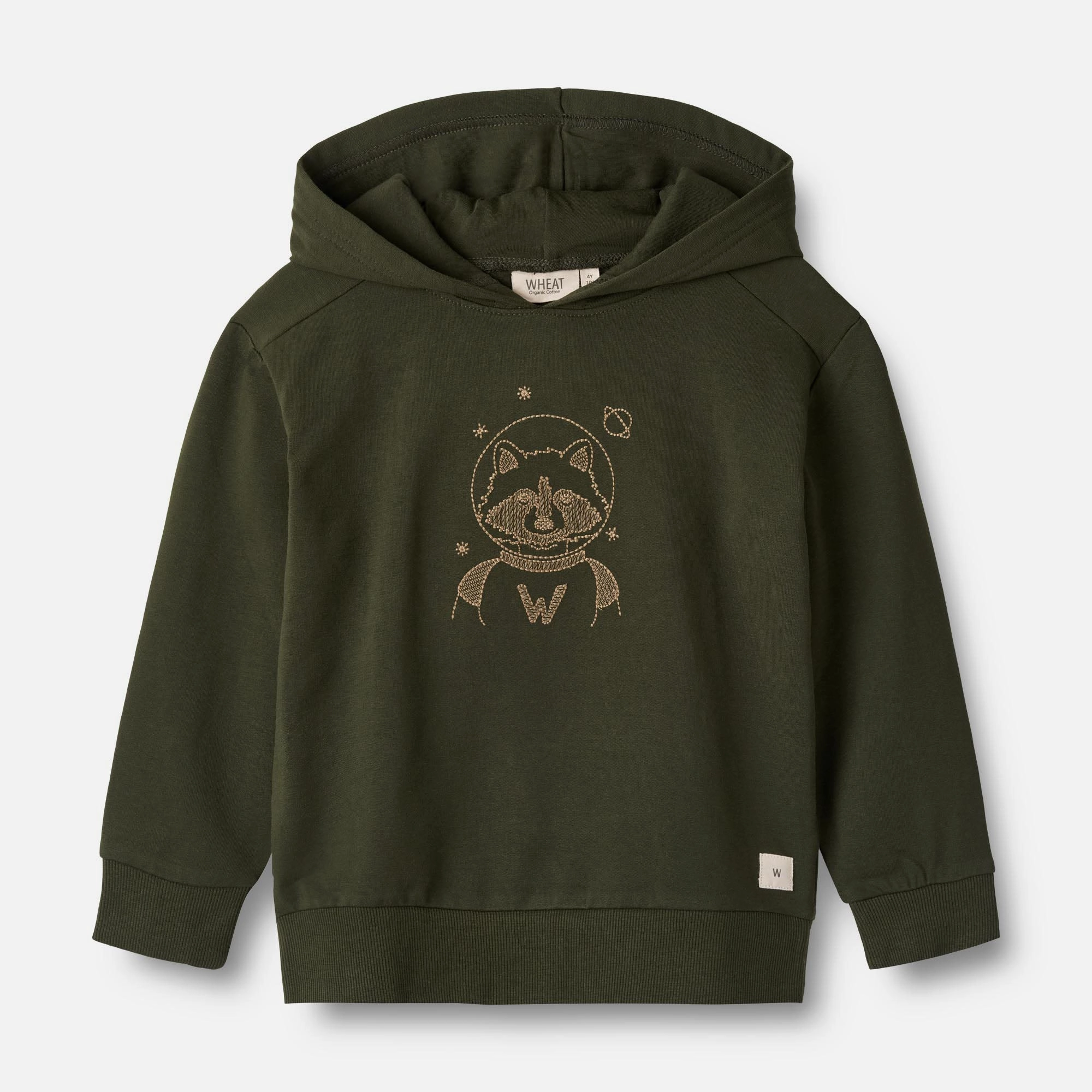 Sweatshirt Space Racoon - deep forest Soft Touch Elastic