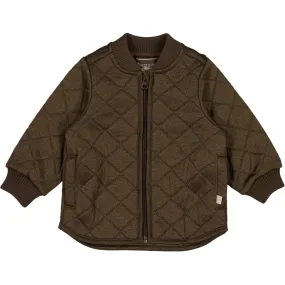 Thermo Jacket Loui - brown melange Clean Jacket Detail