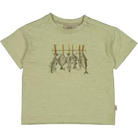 T-Shirt Fishline - tidal foam melange Anti-bacterial