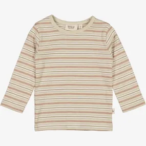 Premium Material Slim Comfort T-Shirt Striped LS | Baby - dusty stripe