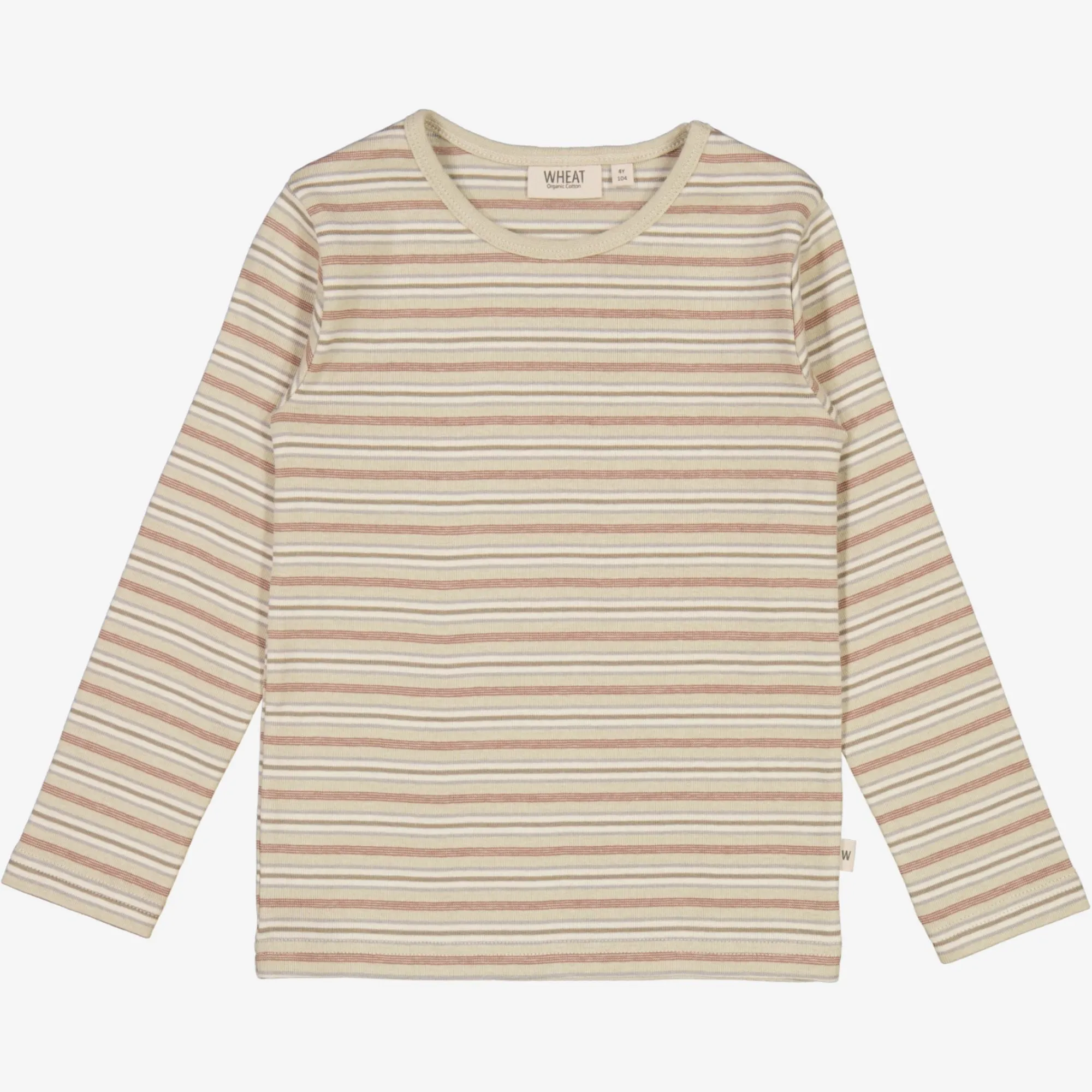 SlimFitDesign T-Shirt Striped LS - dusty stripe