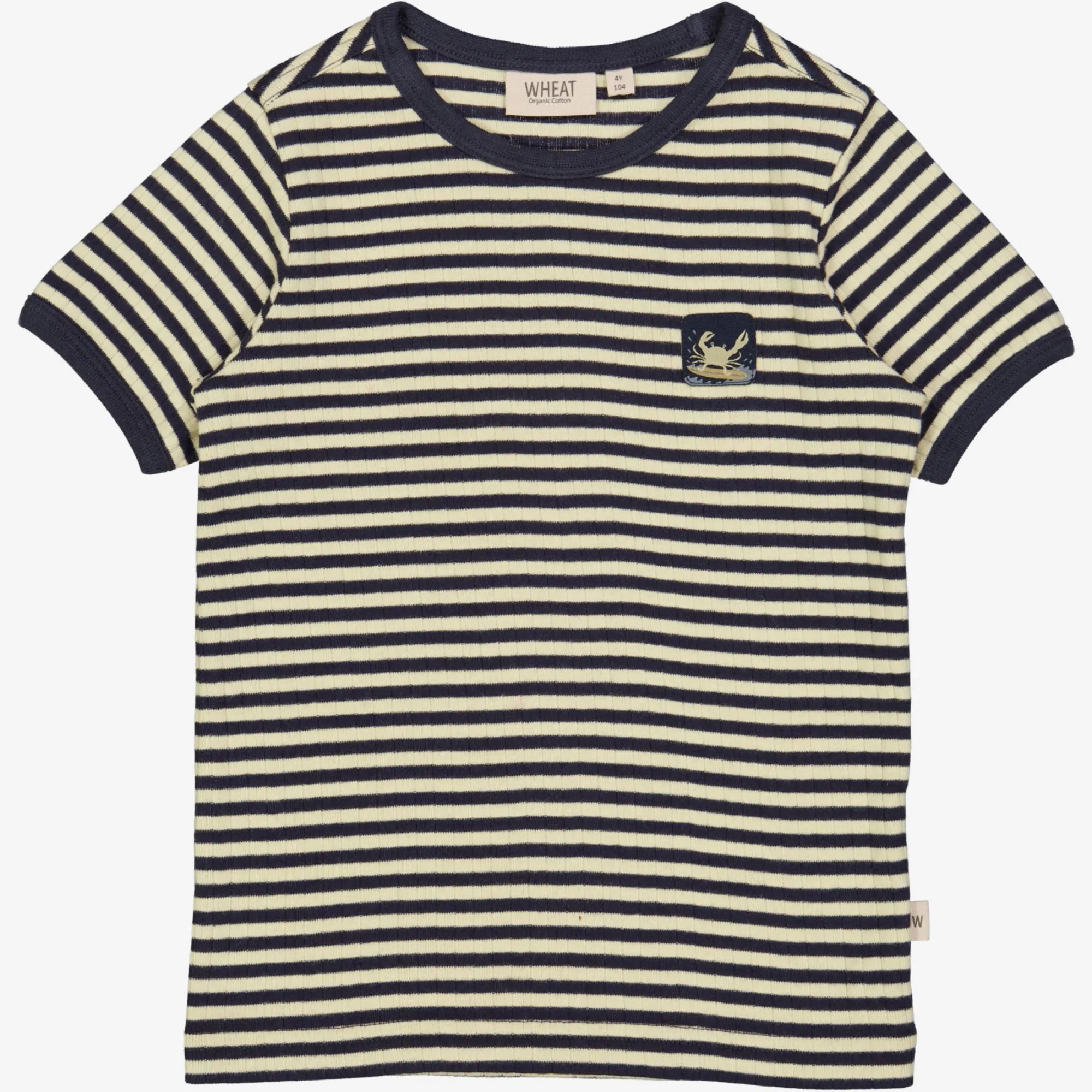 T-Shirt Surfcrab Badge - midnight stripe Sleeveless
