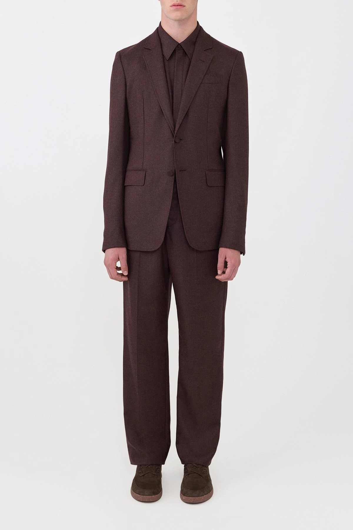 Streetwear vibe Harold Trouser in Burnt Sienna Wool Cashmere Flannel