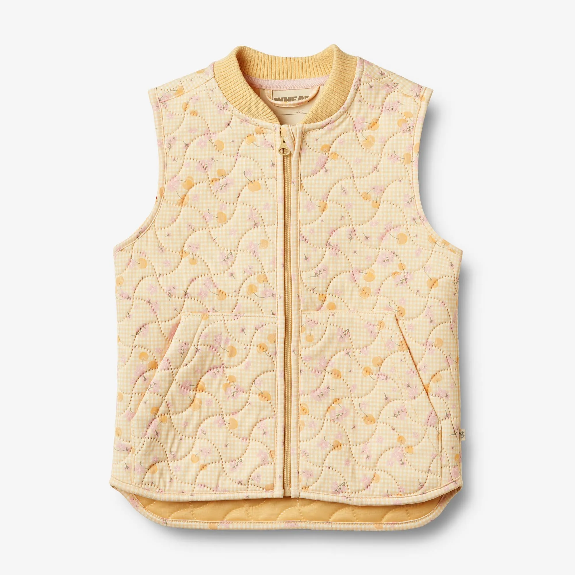 Layered Wind Barrier Thermo Gilet Ede - yellow cherries