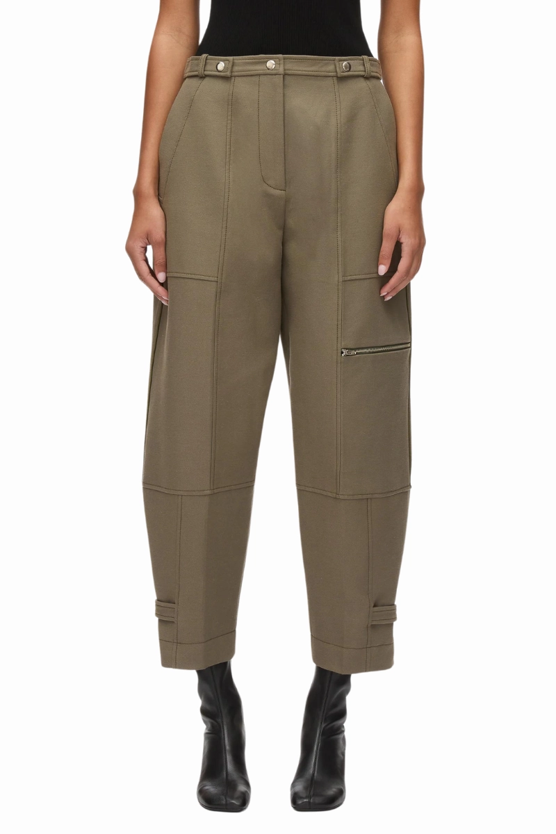 No Gap Waist Construction Trendy Look Tapered Utility Pant