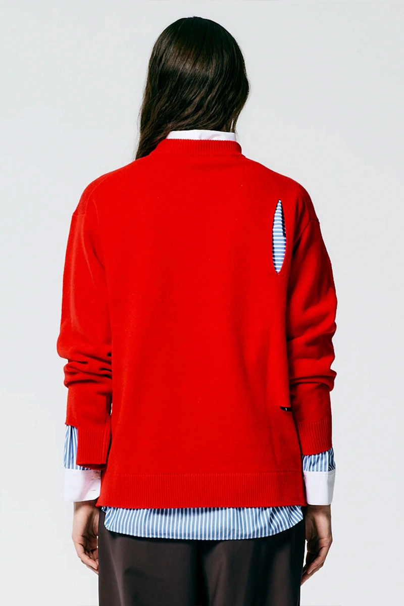 Soft Lambswool Crewneck Easy Pullover Recycled Material Crafting