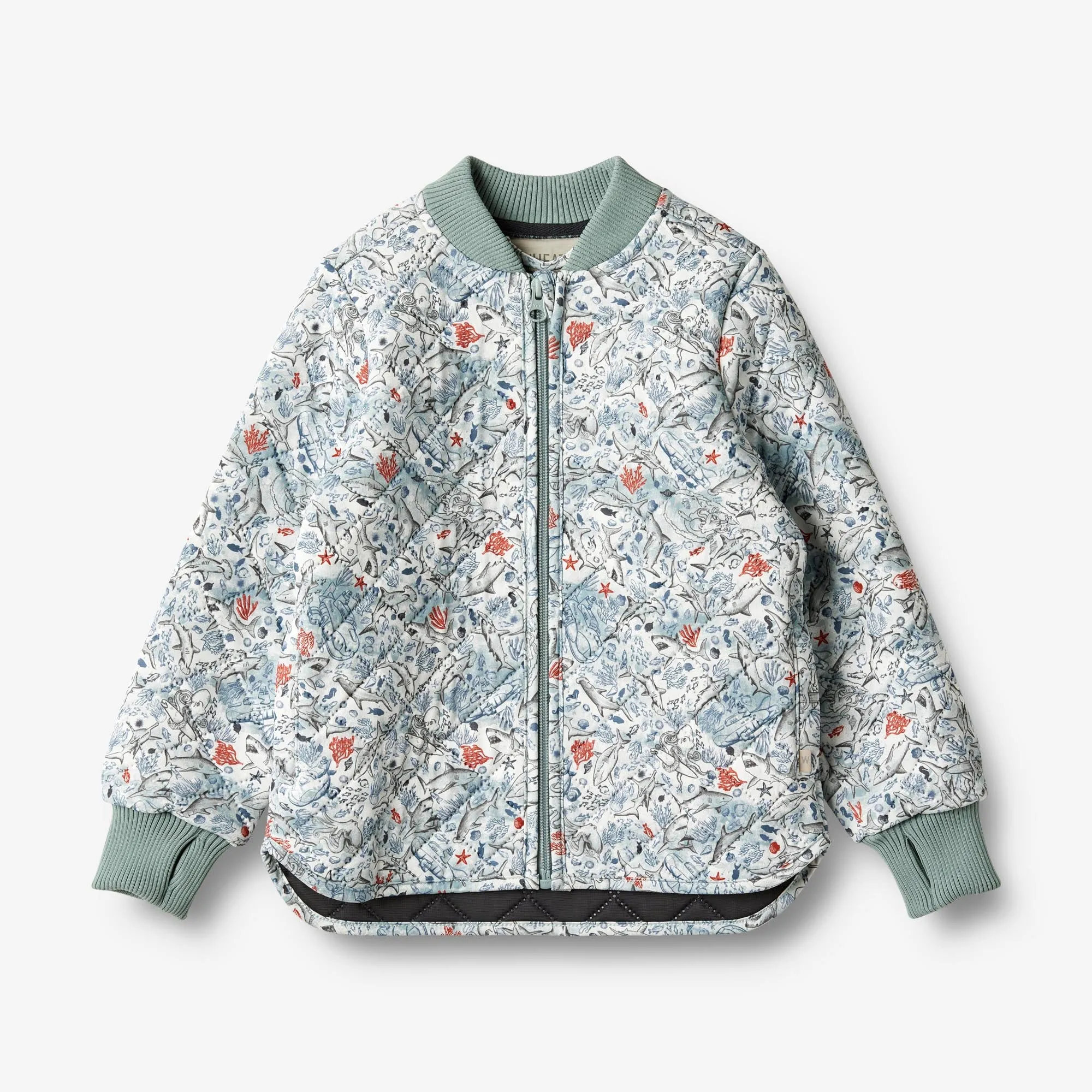 Tapered Hem Thermo Jacket Loui - under water