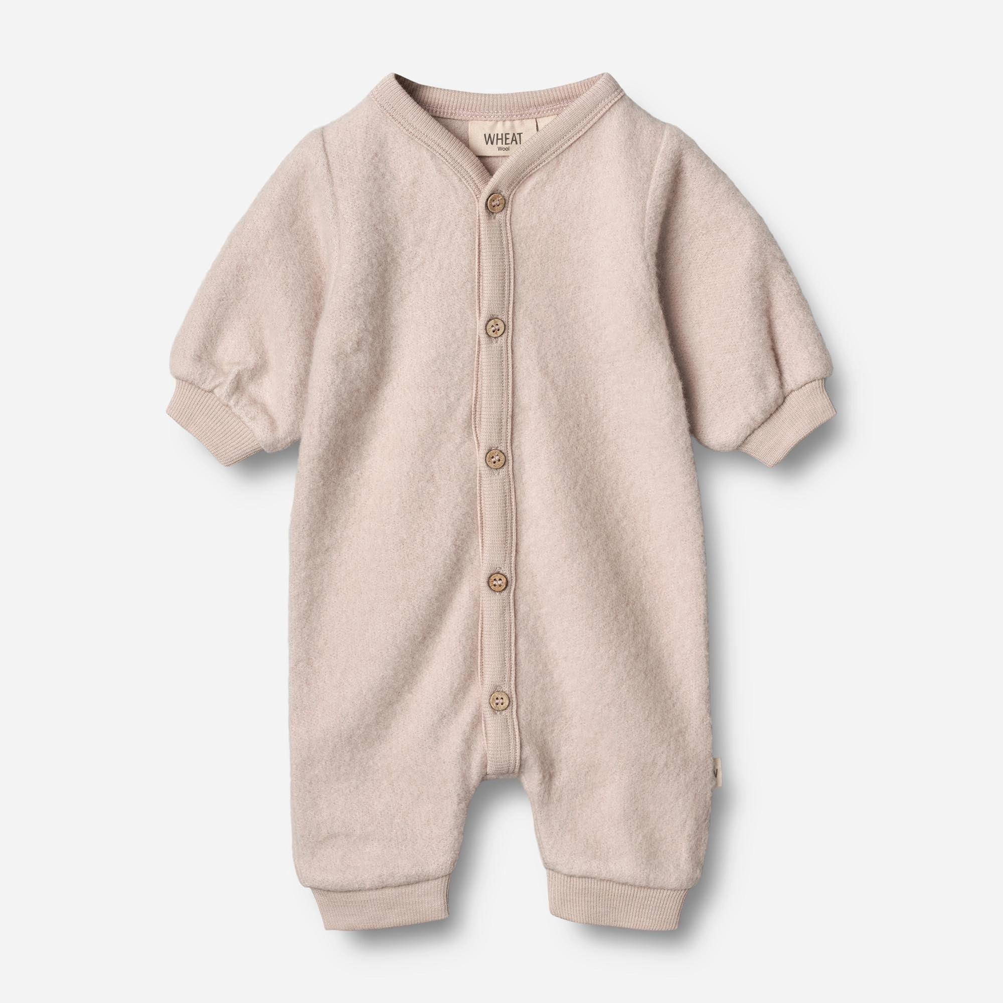 OdorResistant Wool Fleece Jumpsuit | Baby - pale lilac