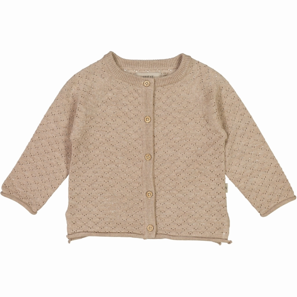 Knit Cardigan Hera - khaki melange Cozy Interior Fleece