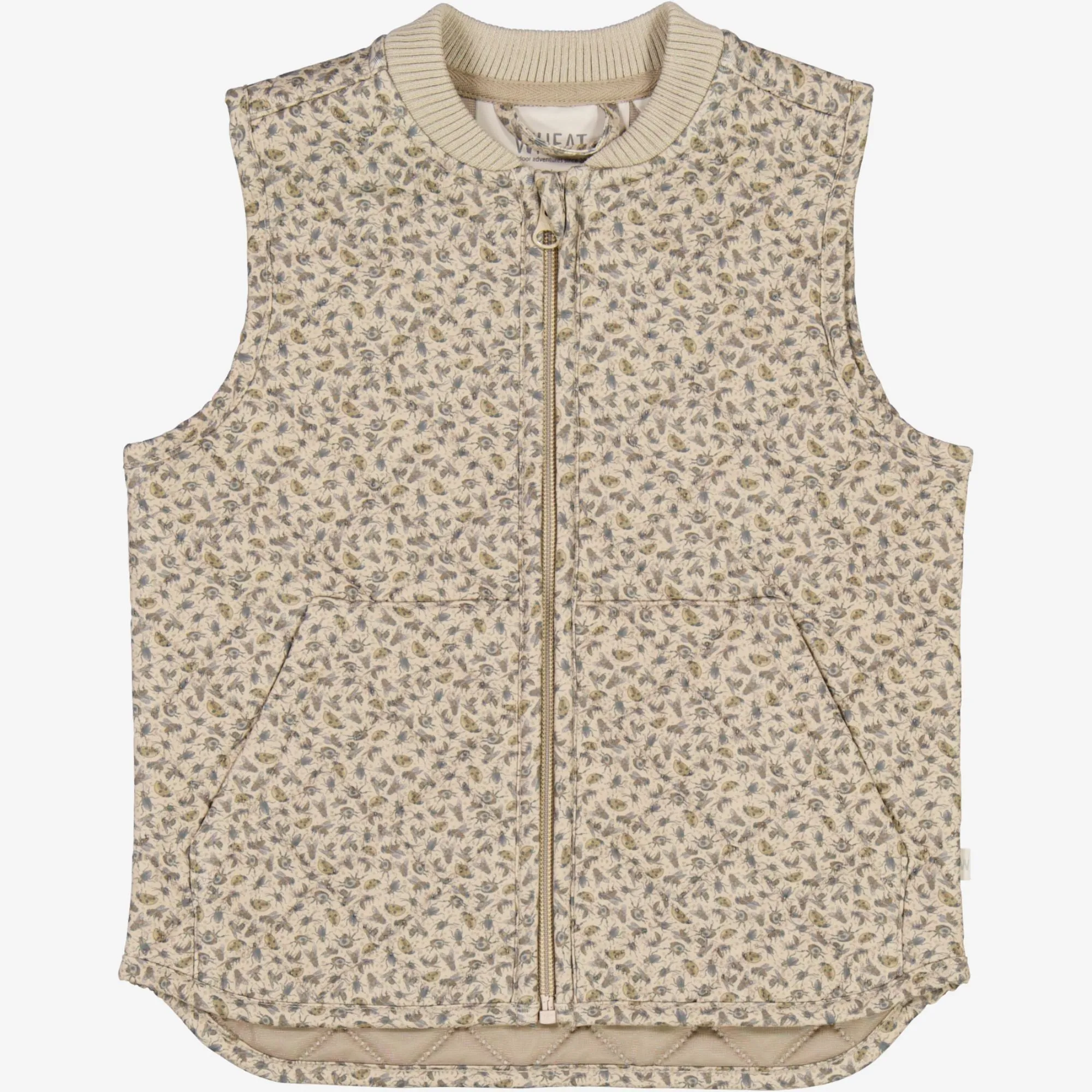 Thermo Gilet Ede - watercolor insects Glow In The Dark Trim