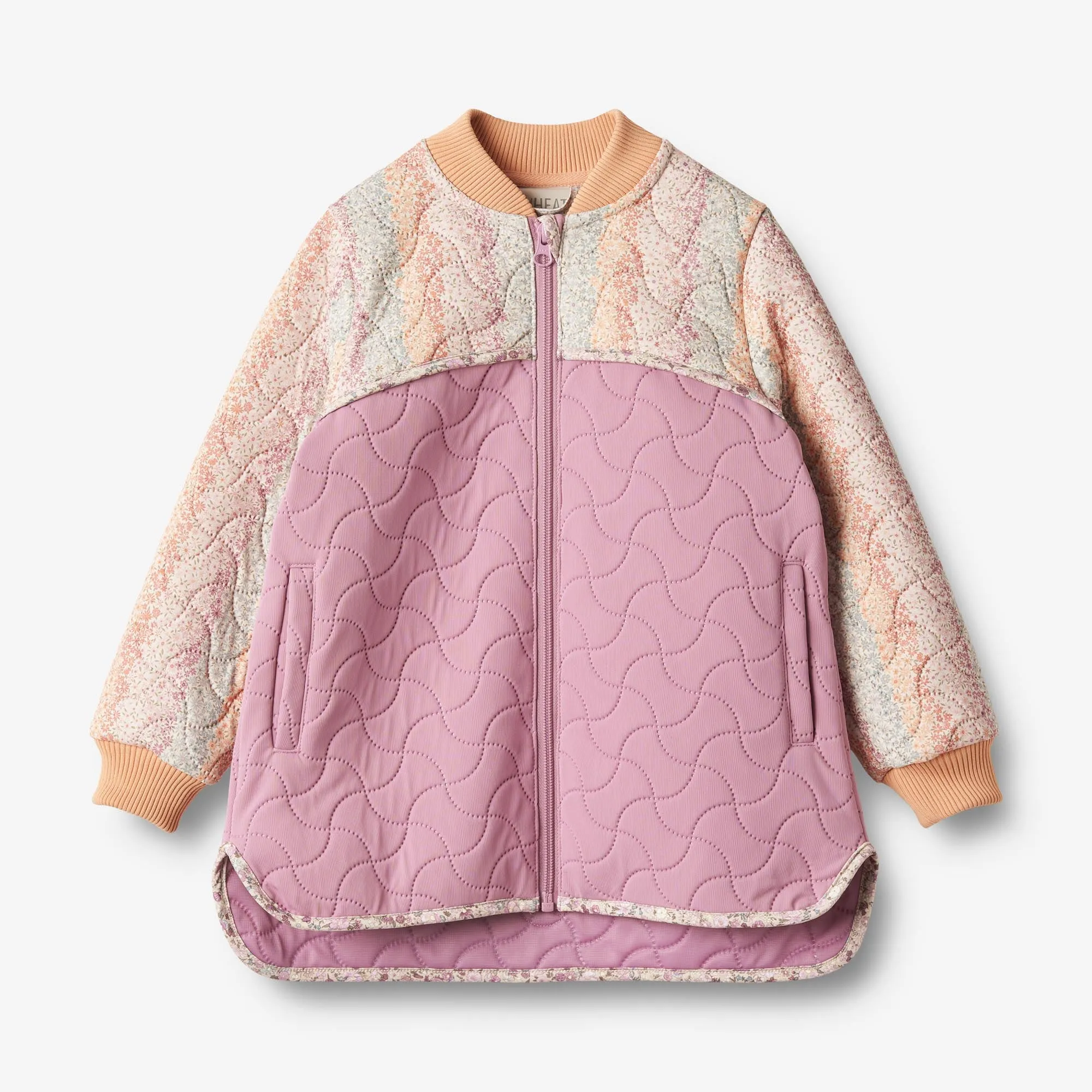 Vegan Leather Accents Thermo Jacket Hami - spring lilac