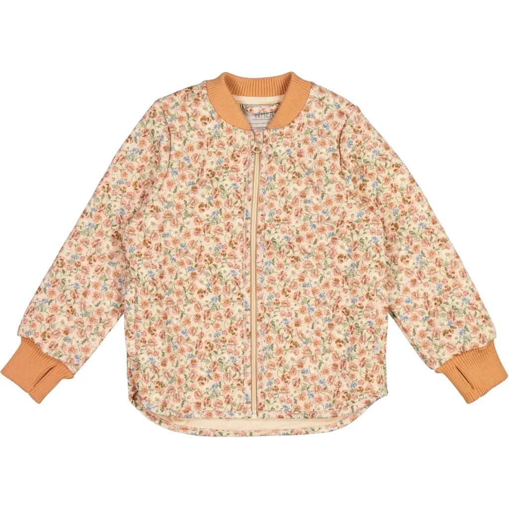 Oversized style Thermo Jacket Loui - alabaster flowers
