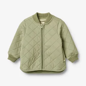 Sustainable Recycled Material Thermo jacket Loui - green tea