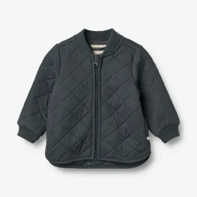 Thermo jacket Loui - ink Flatlock stitching Hooded Versatile Design