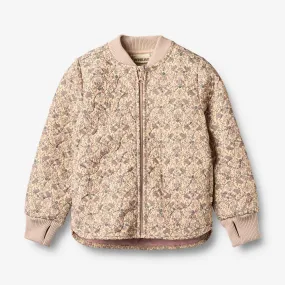 Multi Pocket Design Hidden Ventilation Thermo jacket Loui - mellow peach tapestry