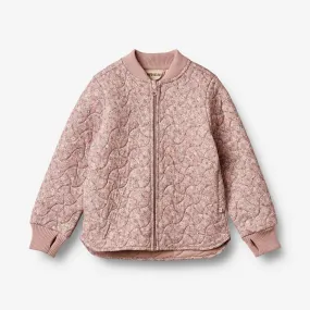 Thermo jacket Loui - powder flower meadow Noise Free Fabric