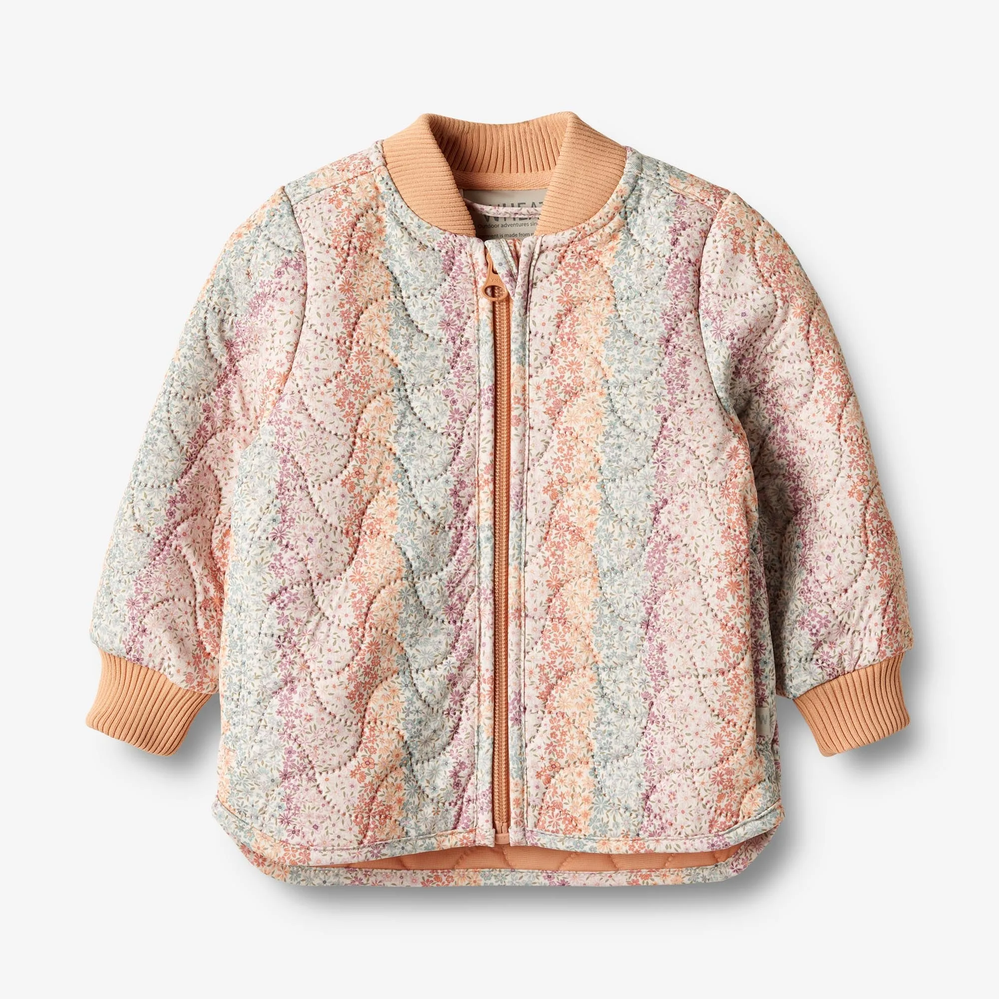 Modular Attachment System Smooth Glide Fasteners Thermo Jacket Loui - rainbow flowers