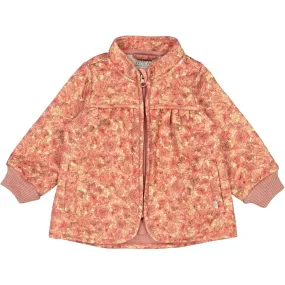 Adjustable drawstring Thermo Jacket Thilde | Baby - sandstone flowers