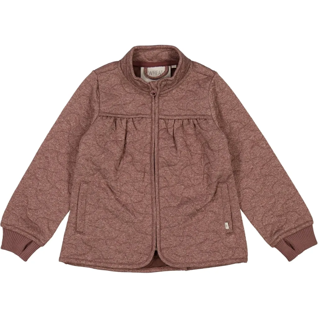 Convertible Sleeves Thermo Jacket Thilde - berry melange