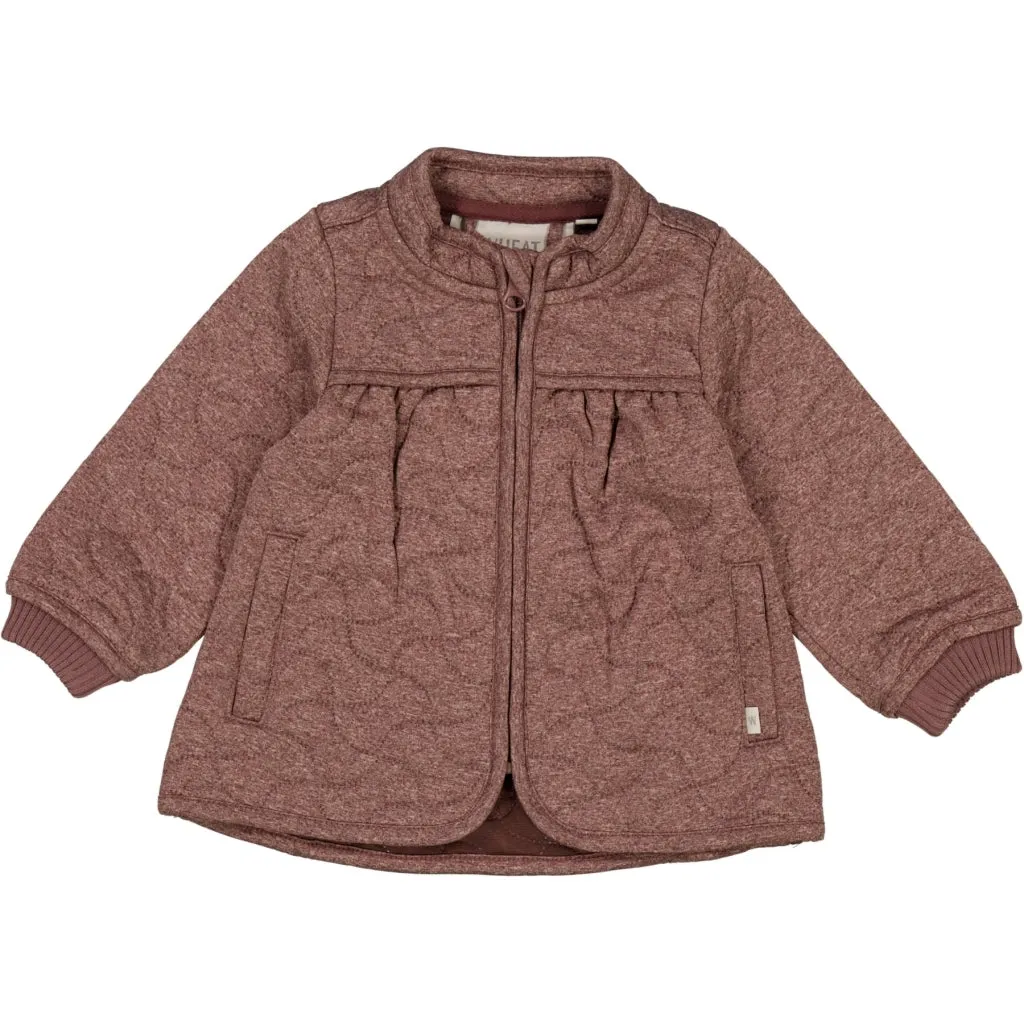 Thermo Jacket Thilde - berry melange AntiStatic Lining Breathable Outer Shell