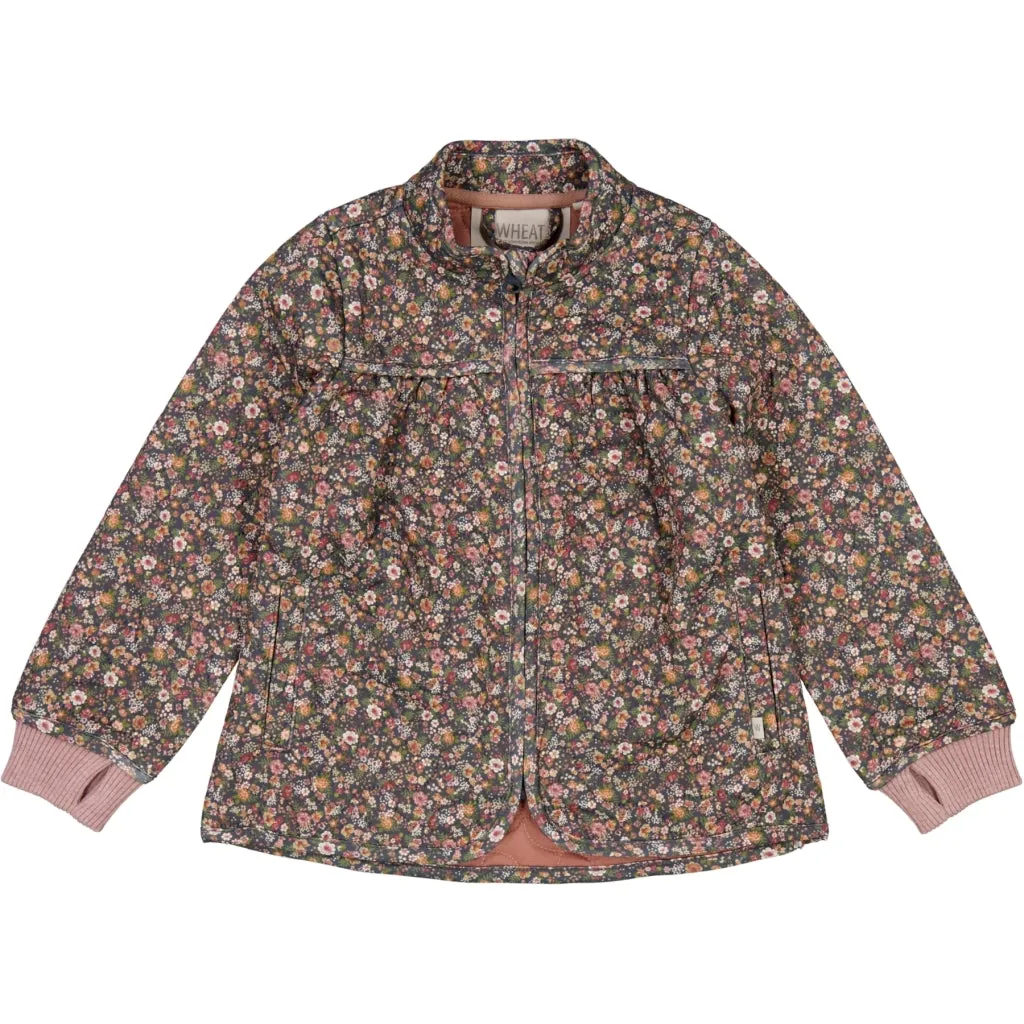 Glow In The Dark Accents Thermo Jacket Thilde - ink flowers