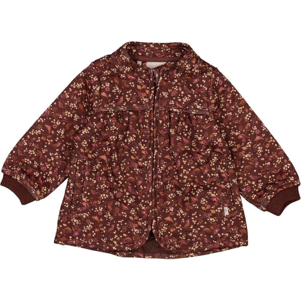 Thermo Jacket Thilde - maroon birds Urban Ready