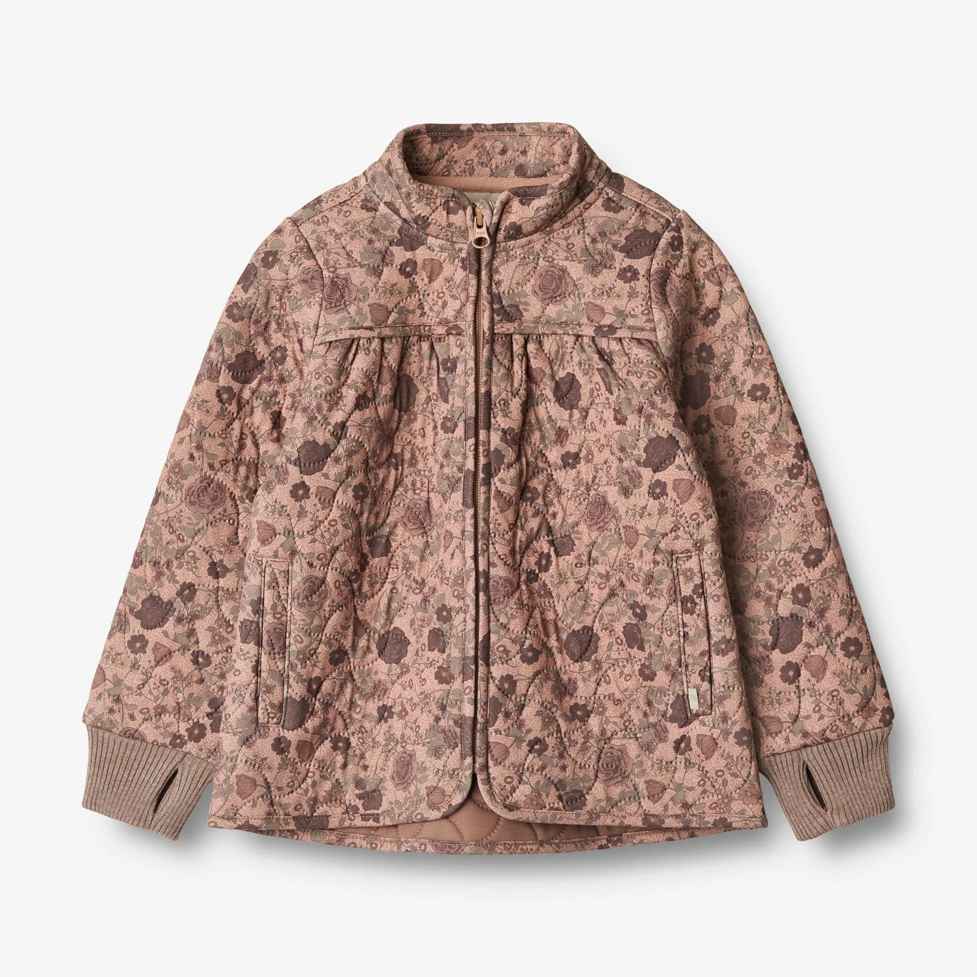 Quick Access Pockets Thermo Jacket Thilde - rose dawn flowers