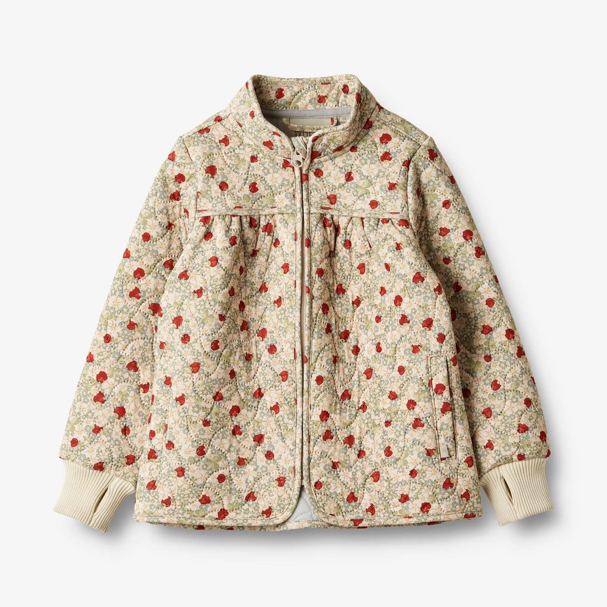 WaterResistant Coating Thermo Jacket Thilde - strawberry