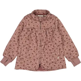 Warm Lining Soft Texture Thermo Jacket Thilde - wood rose flowers