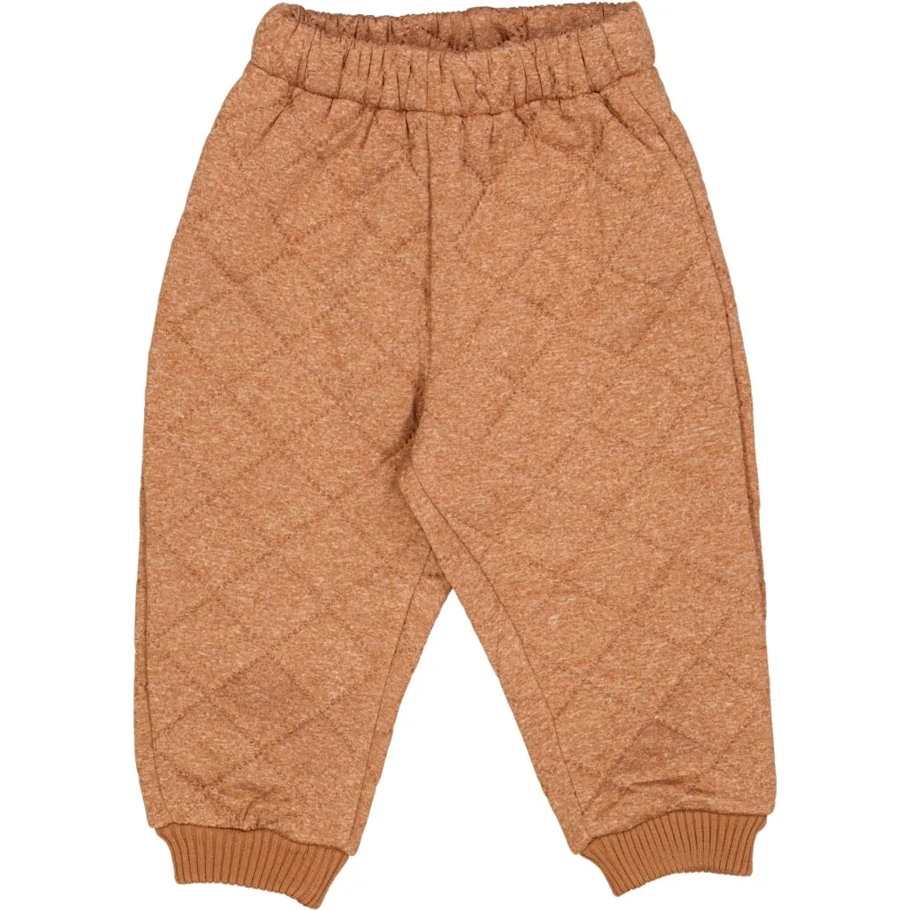 Smooth Flat Collar Reinforced Elbow Padding Thermo Pants Alex - amber melange