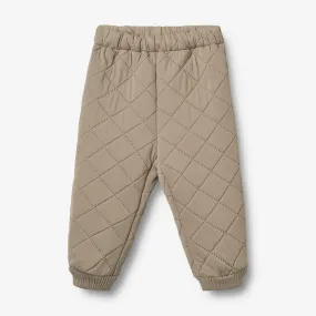 Seamless Knit Cuffs Thermo Pants Alex - beige stone