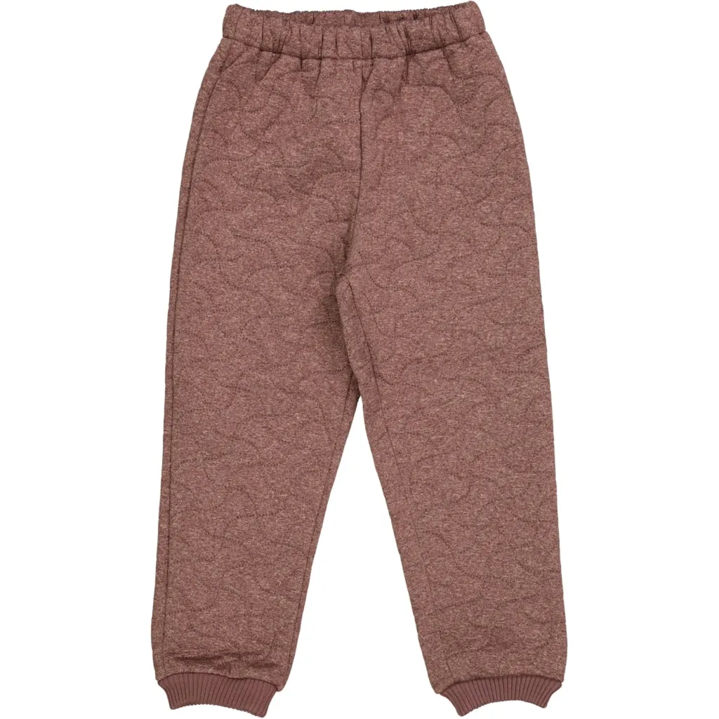 Thermo Pants Alex - berry melange Temperature Regulating Fill Single Breasted