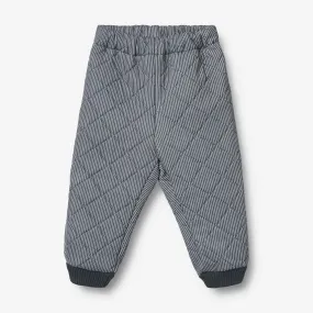 Button Fastenings Light Outdoor Layer Thermo Pants Alex - ink stripe