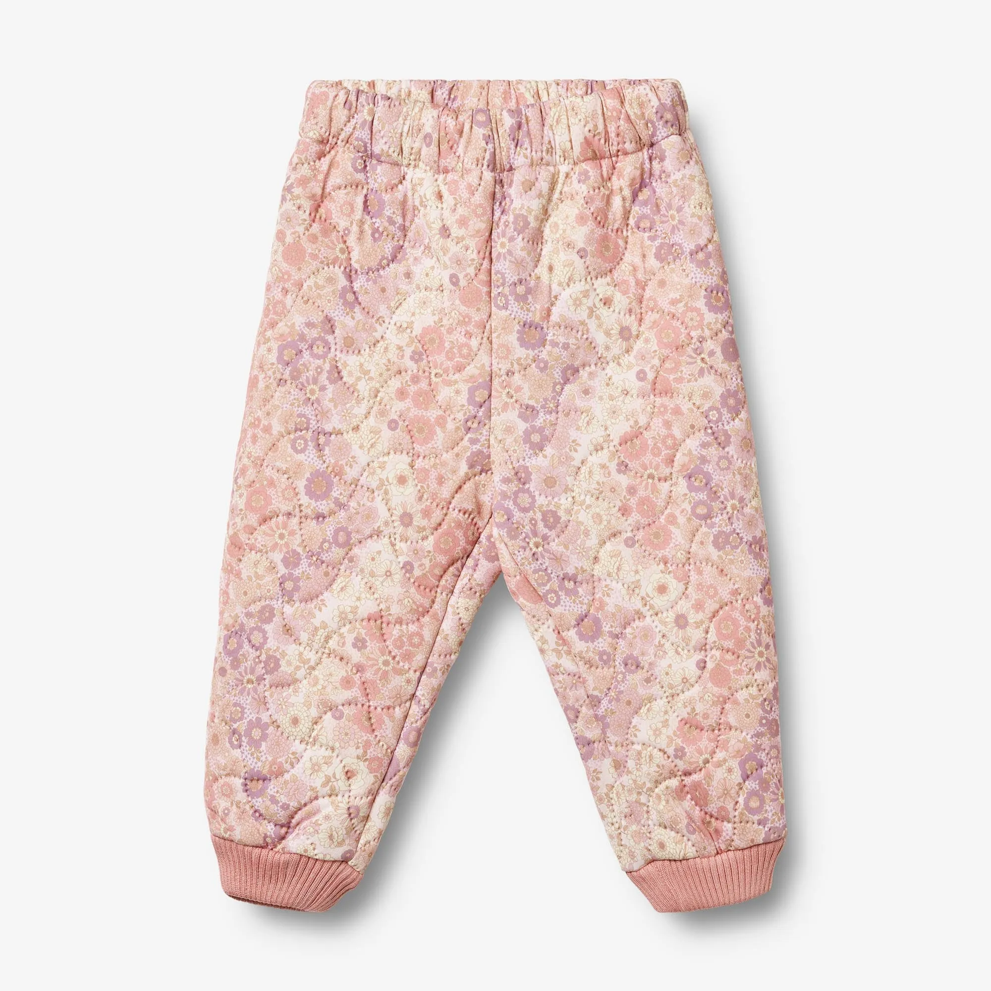 Thermo Pants Alex - lilac flower rainbow Anti Pill Surface