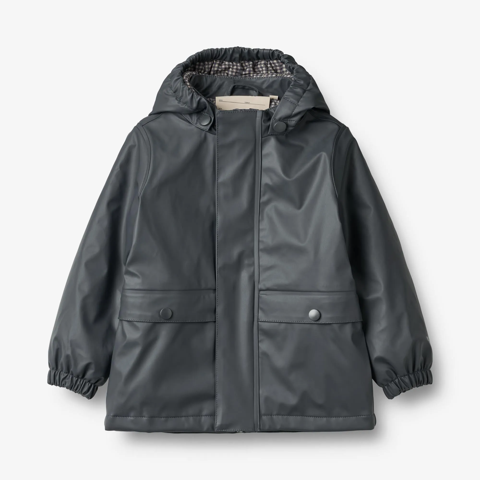 Reflective Detailing Thermo Rain Coat Aju - dark ink