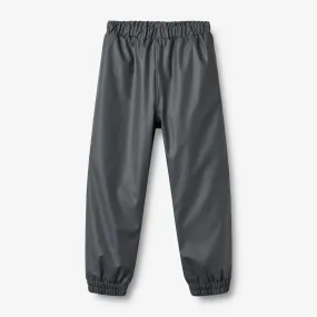 Hooded style Thermo rain pants Um - dark ink