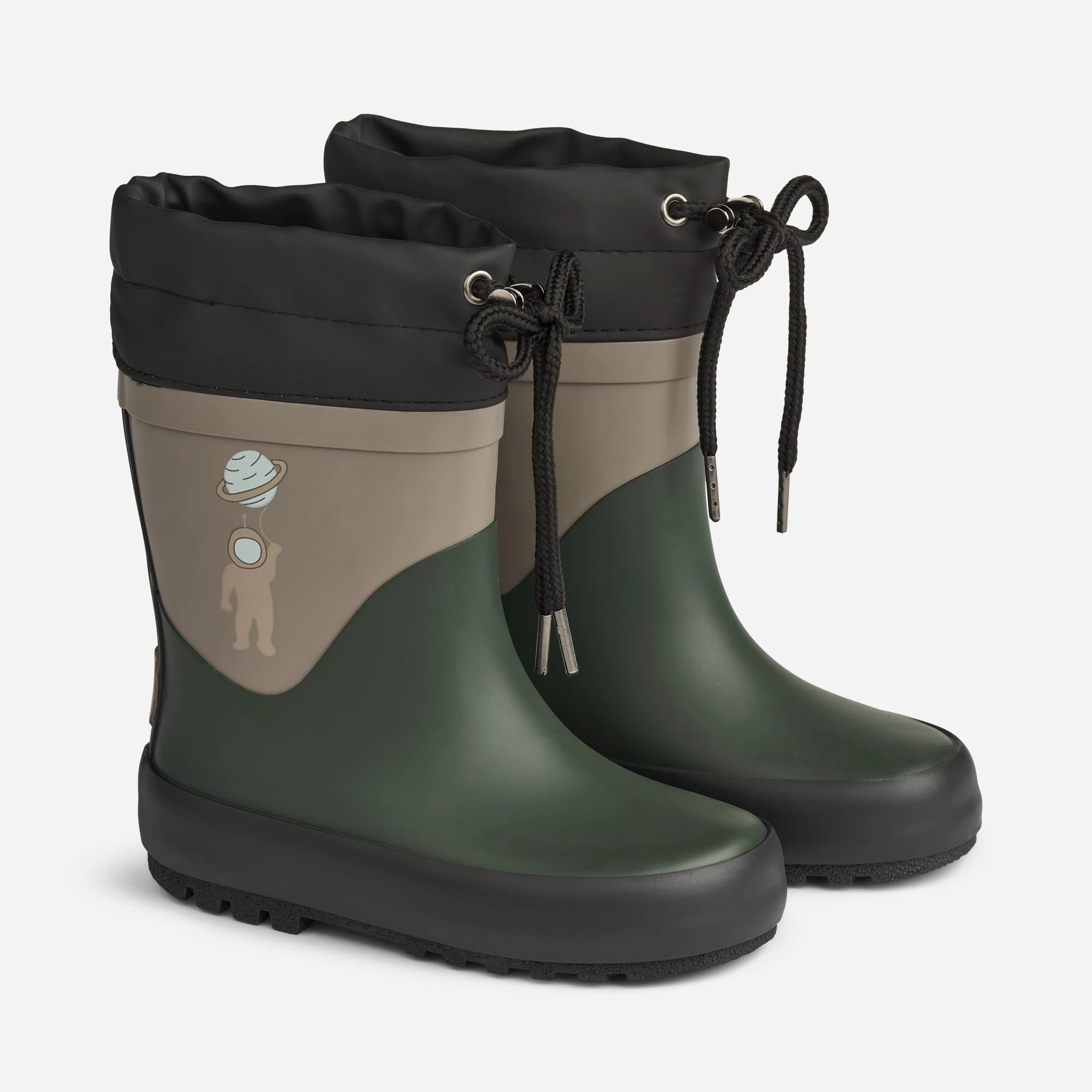 Anti Odor City Walking Smart Footwear Thermo Rubber Boot Solid - deep forest