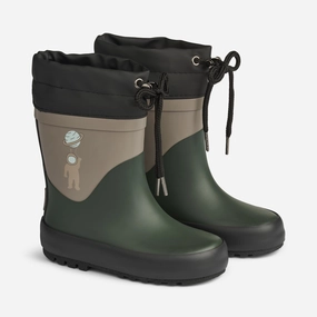 Anti Odor City Walking Smart Footwear Thermo Rubber Boot Solid - deep forest