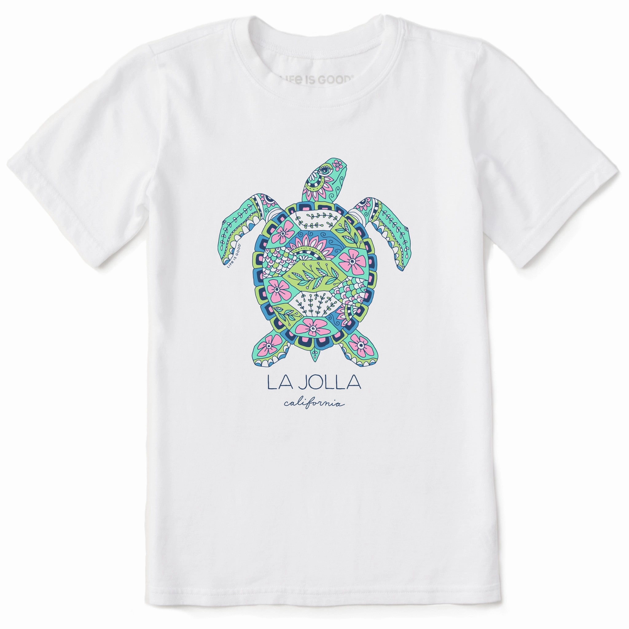 Kids Doodle Sea Turtle La Jolla Short Sleeve Crusher Tee Ultimate Comfort